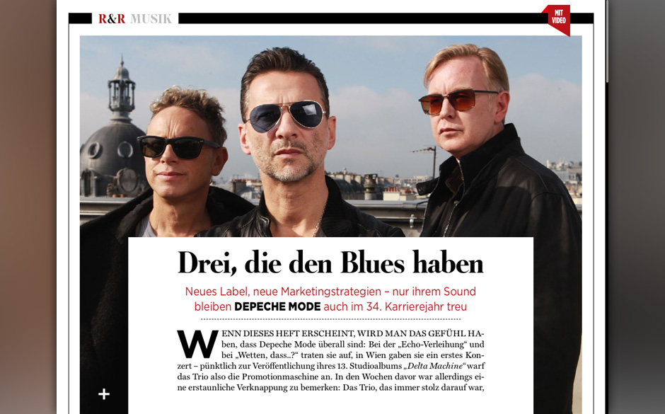 Depeche Mode haben den Blues.