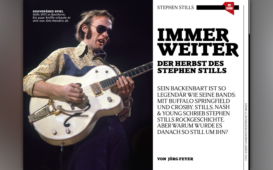 Berühmter Backenbart: Stephen Stills.