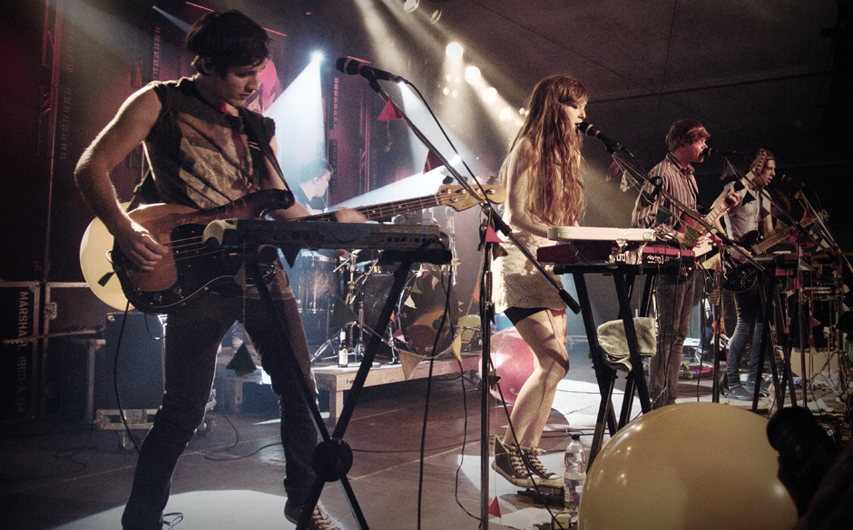 Soliden Indie-Pop hörte man beim Konzert von Team Me.