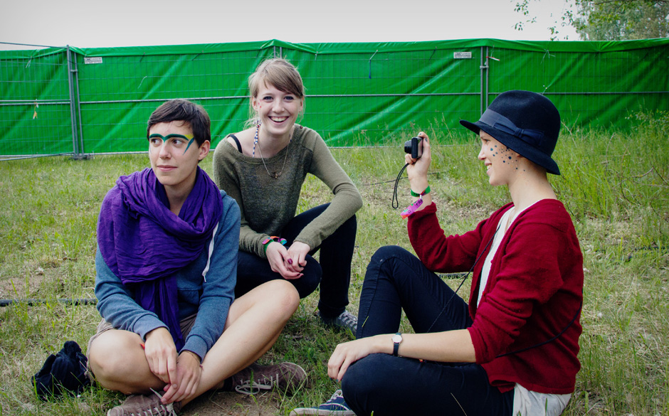 ... und viel gelacht. Erste Tanzschritte sah man dann ...