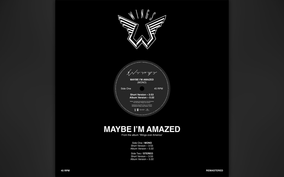 2. Maybe I’m Amazed (Auf „McCartney“, 1970). McCartney schrieb das Stück 1969, als er in den Abbey Road Studios den...
