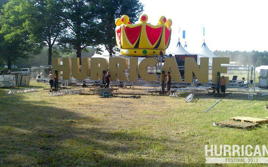 Aufbau beim Hurricane