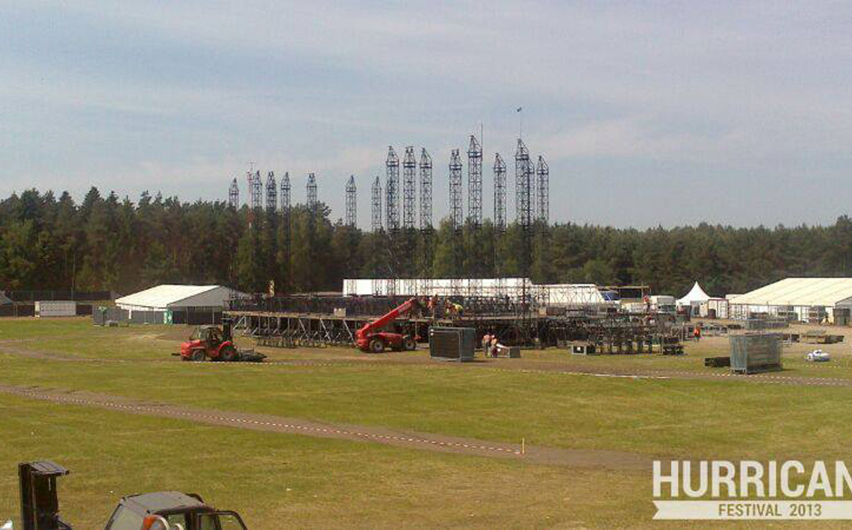 Aufbau beim Hurricane