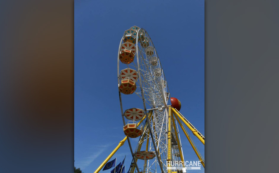 Das Riesenrad steht