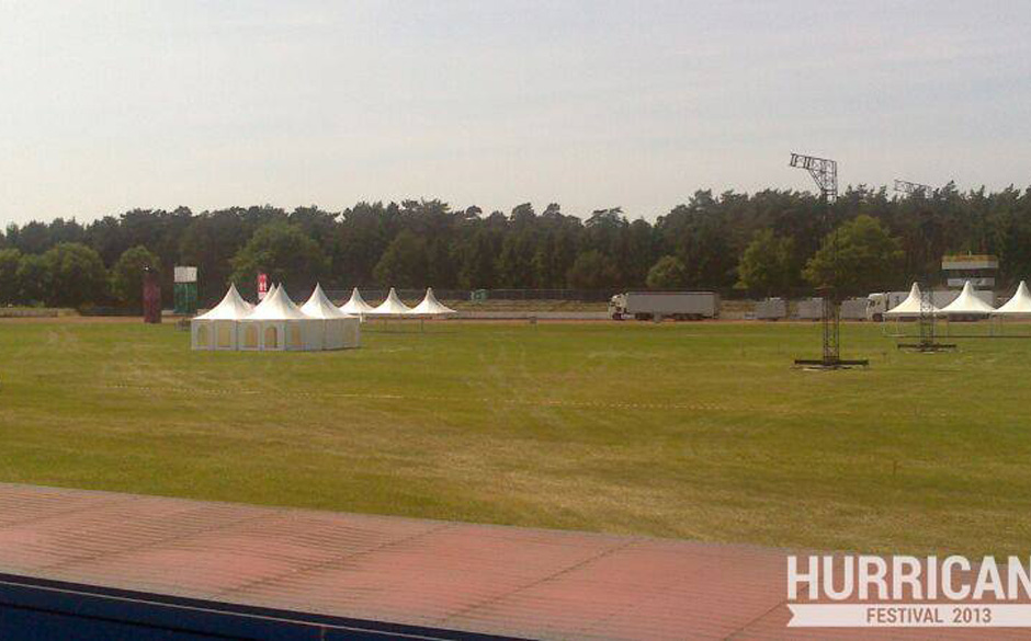 Aufbau beim Hurricane