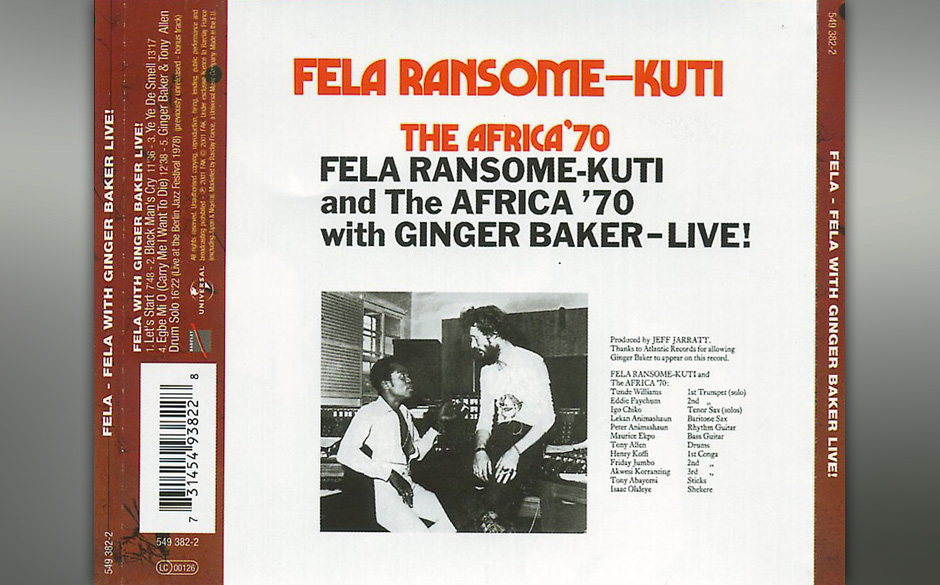 Fela Kuti - Fela Ransome-Kuti and the Africa '70 - Live (1971)