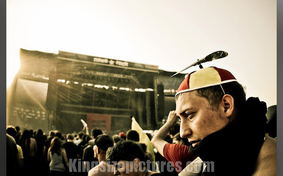 Im Pit beim Nova Rock 2012