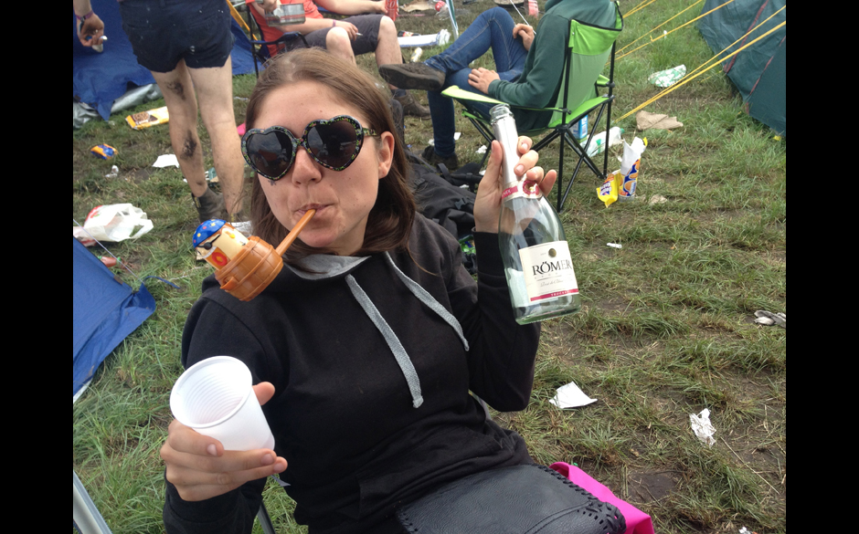 RS fragt: Welche Geräusche kannst du auf dem Festival nicht ertragen? MAREN: Das Geräusch von Transformers...das geht so...