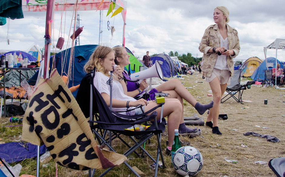 Fans beim Roskilde Festival 2013
