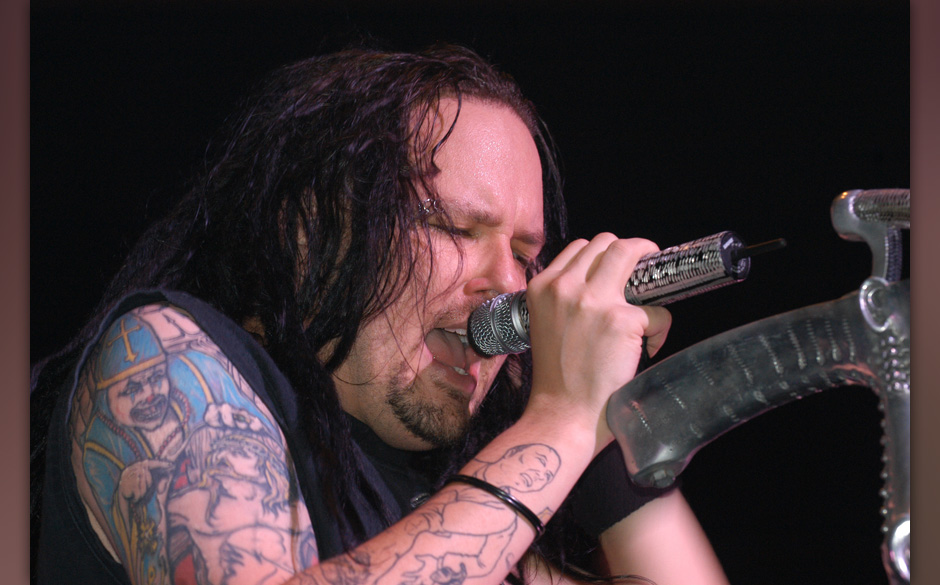 Jonathan Davis of Korn during Korn Live In Concert at Hammerstein Ballroom in New York City, New York, United States. (Pho...