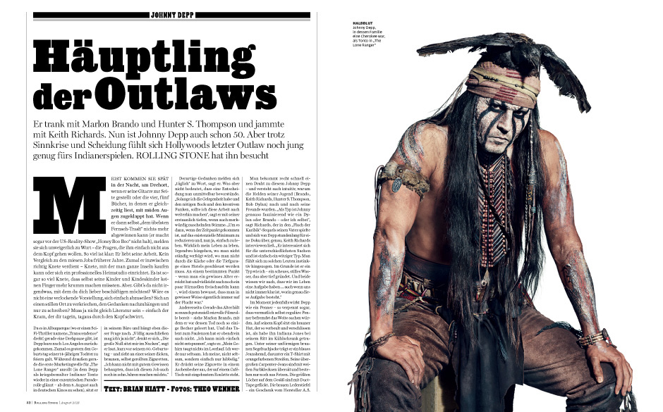 Häuptling der Outlaws: Johnny Depp
