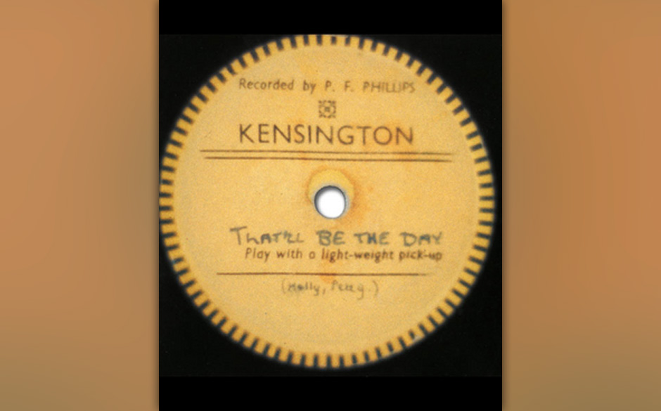 The Quarry Men - „That’ll Be The Day/ In Spite Of All Danger“ (1958, acetate).
Die Originalaufnahme der Prä-Beatles...