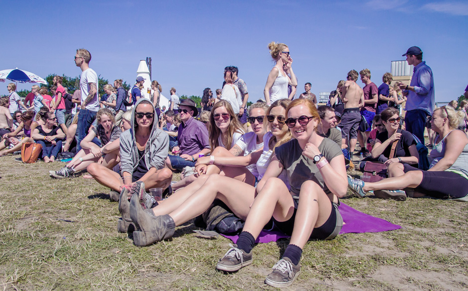 Festival-Besucher am Samstag