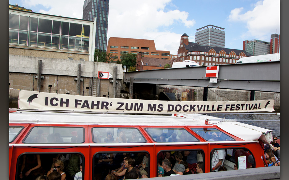 Mit dem Schiff zum Dockville 2013