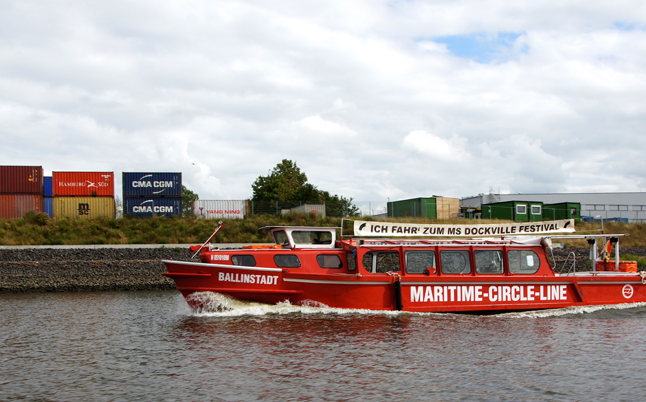Mit dem Schiff zum Dockville 2013
