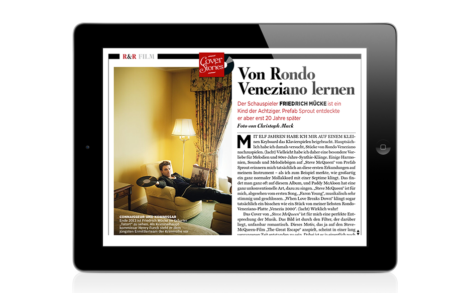 Schauspieler Friedrich Mücke ist ein Kind der Achtziger