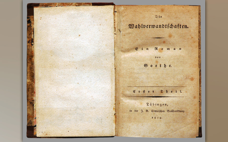 Johann Wolfgang von Goethe: Die Wahlverwandtschaften