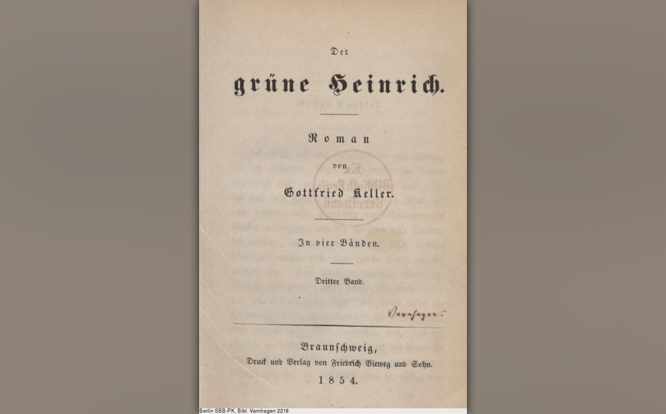 Gottfried Keller: Der grüne Heinrich