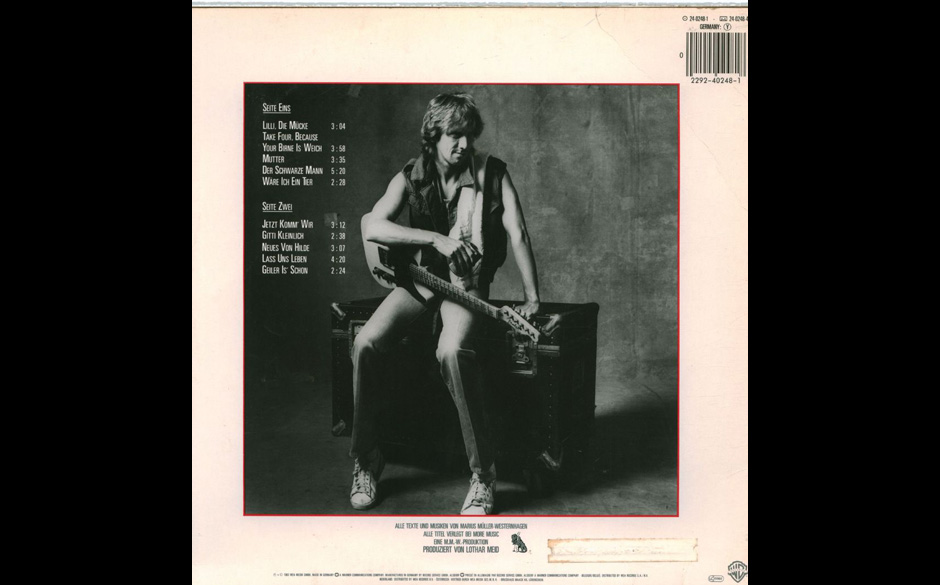 "Verpackte Verstärker auf Fotos sind wohl noch unsinniger als unverpackte": Album-Artwork von Marius Müller-Westernhagen