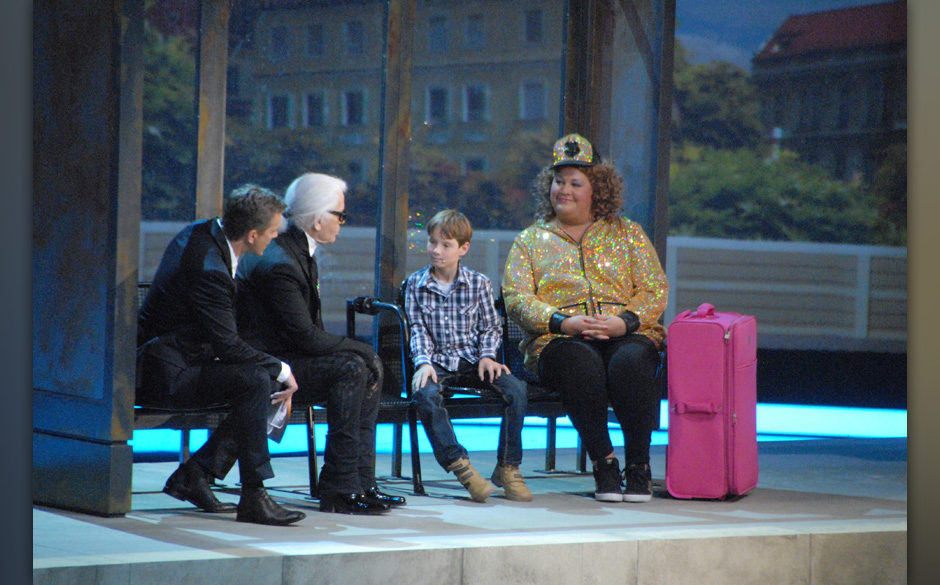 Markus Lanz (Moderator), Karl Lagerfeld (Wett-Pate, Mode-Zar), J