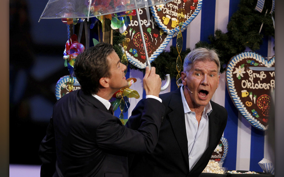 Markus Lanz und Harrison Ford 2013