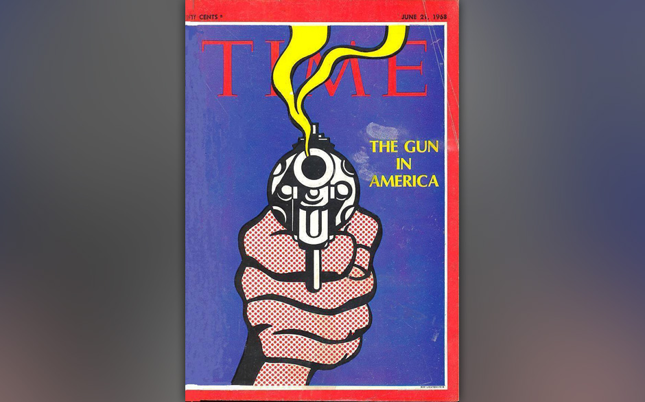 Platz 17: Time, 21. Juni 1968. Designer: Roy Lichtenstein