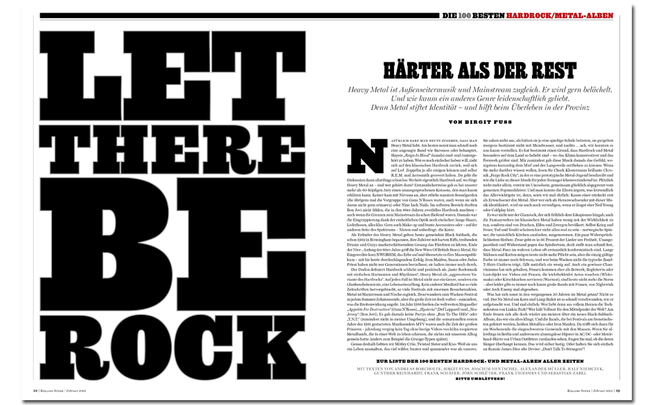 Birgit Fuß widmet sich der härteren Gangart, erklärt die Magie von Hardrock und Heavy Metal zwischen Außenseiterum und...