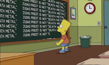 Simpsons blackboard