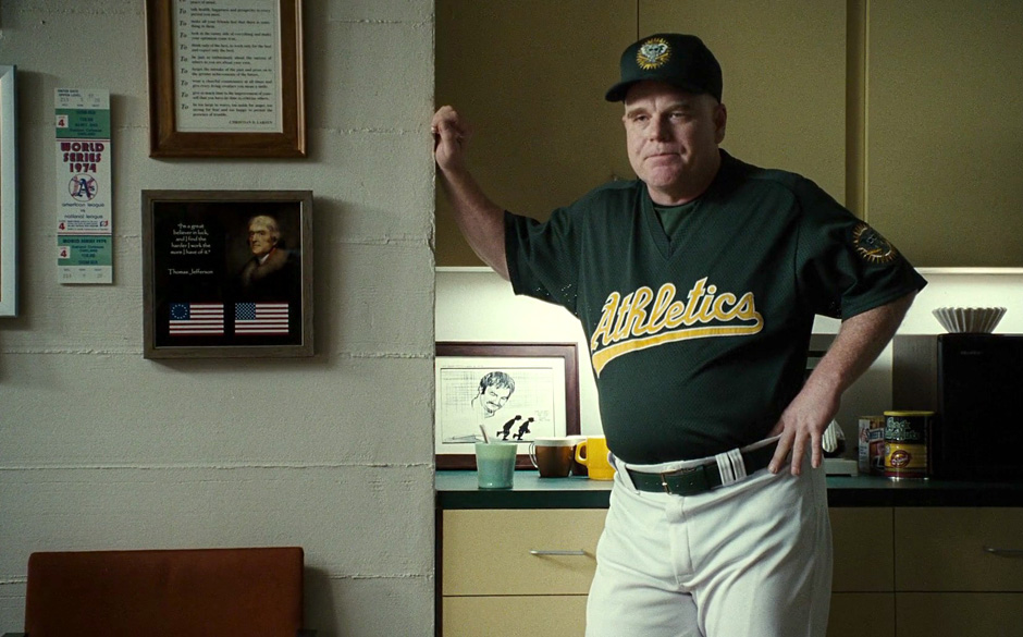 9. Moneyball (2011). In dem Baseball-Film, einem Brad-Pitt-Schauspiel, lieferte Hoffman eine frappierende Vignette als mau...
