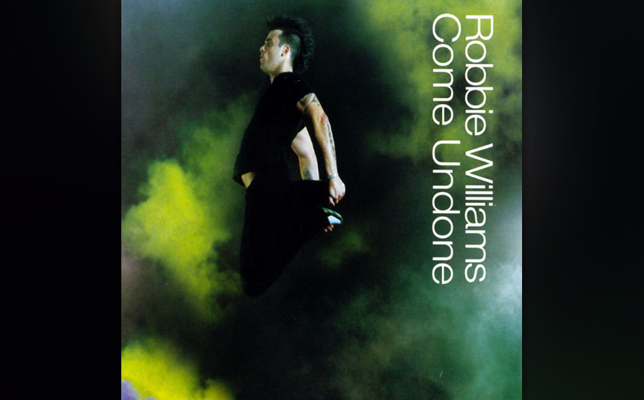 "Come Undone" von "Escapology" (2002):
Robbie hat gerade einen 80-Millionen-Pfund-Plattenvertrag abgeschlossen, da wird er...