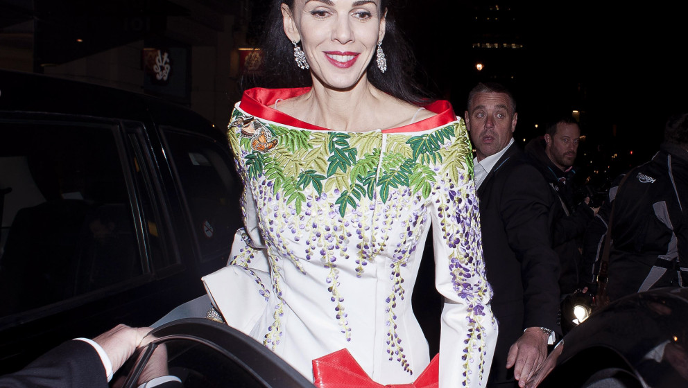 LONDON, UNITED KINGDOM - DECEMBER 02: L'Wren Scott is sighted leaving the British Fashion Awards 2013 on December 2, 2013 in 