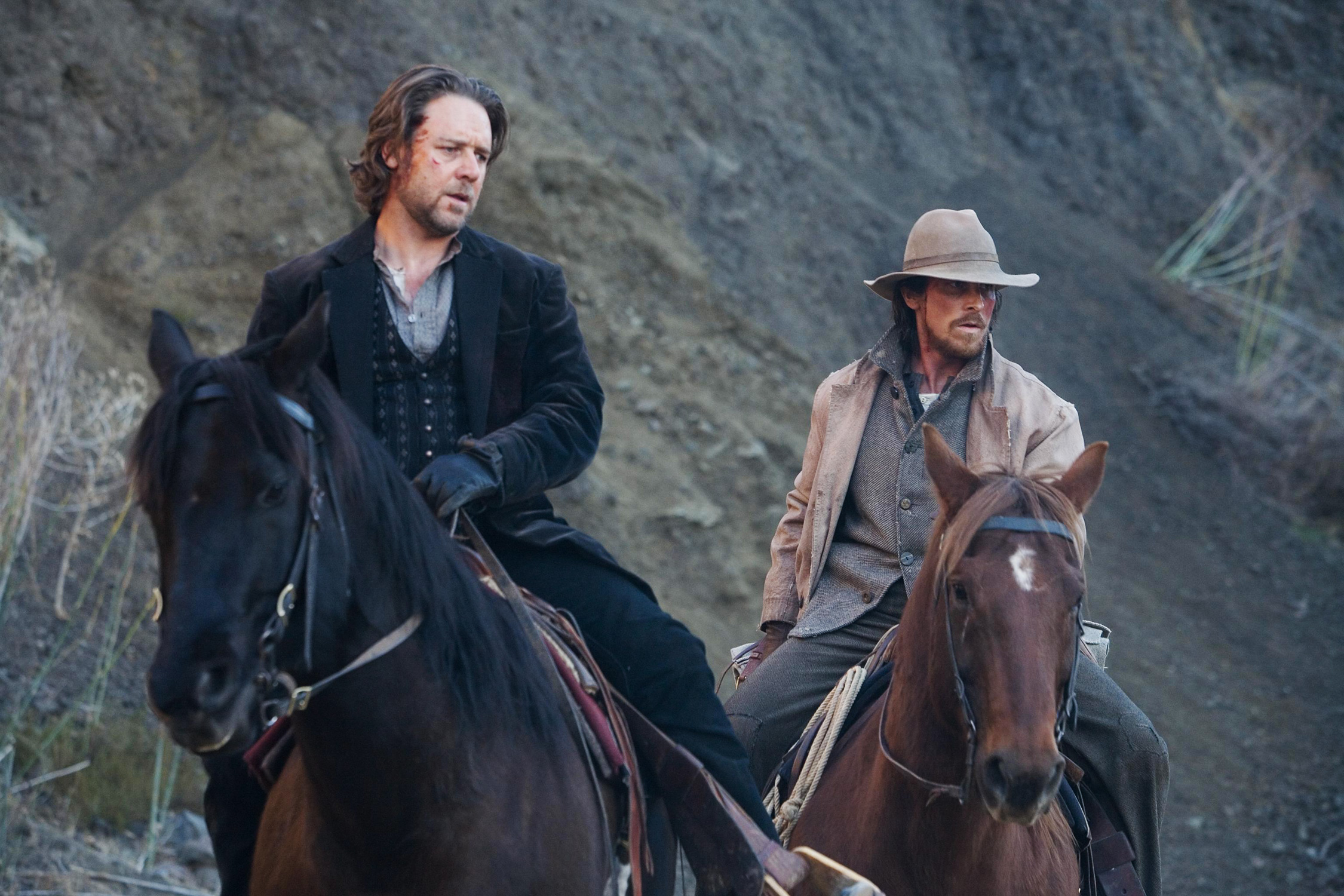 1. 3:10 To Yuma (2007). In James Mangolds Western-Remake liefern sich Russell Crowe und Bale ein denkwürdiges, aber wenig...