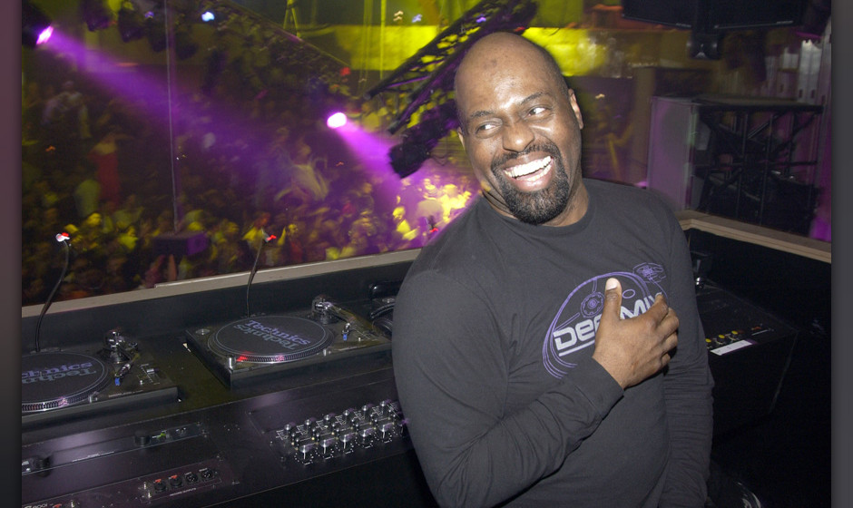 Frankie Knuckles in the DJ booth at crobar during the opening night party (Photo by J. Countess/WireImage)