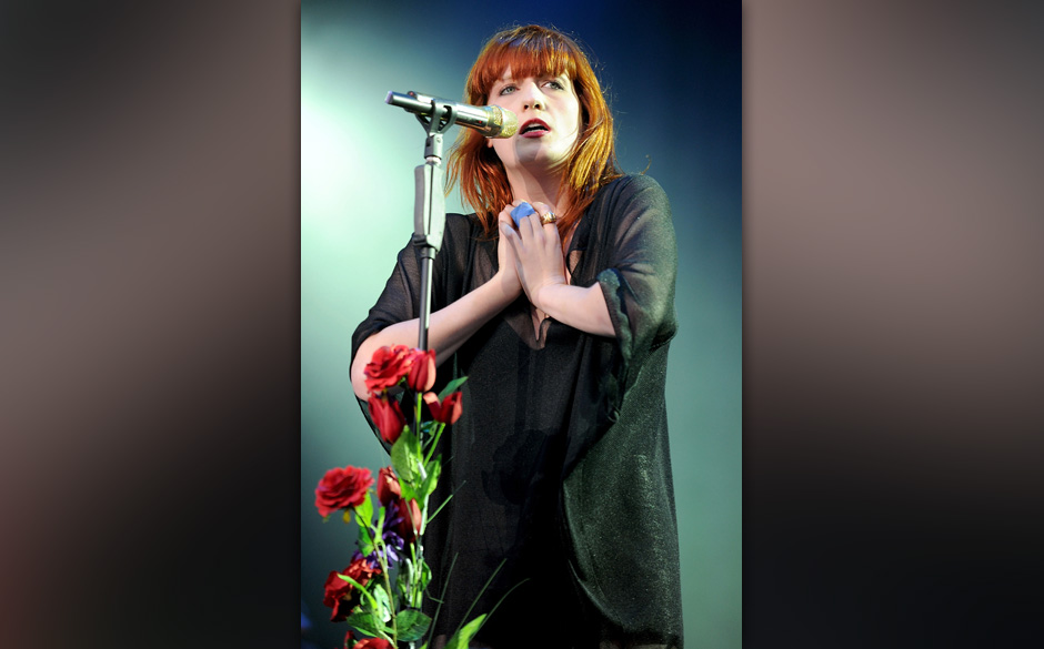 Florence and the Machine - "Rabbit Heart". 
"Here I am, a rabbit hearted girl/ Frozen in the headlights..."