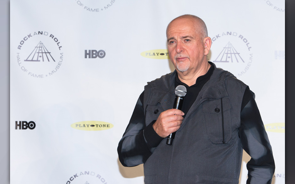 NEW YORK, NY - APRIL 10:  Inductee Peter Gabriel attends the 29th Annual Rock And Roll Hall Of Fame Induction Ceremony at ...