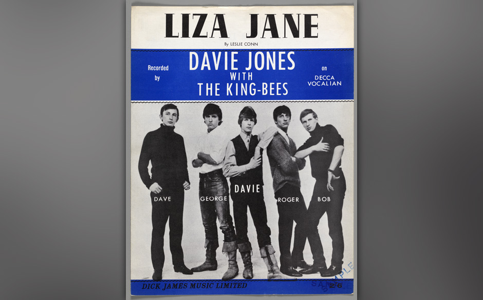 Notensatz von Liza Jane, 1964; David Jones with the King-Bees, Dick Janes Music Limited