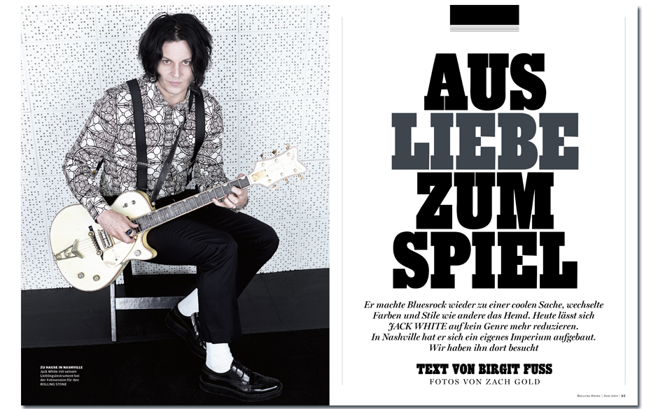 Jack White: Der König von Nashville - Birgit Fuß spricht mit dem notorischen Stilisten über Showbiz,		Frauenfeindlichke...