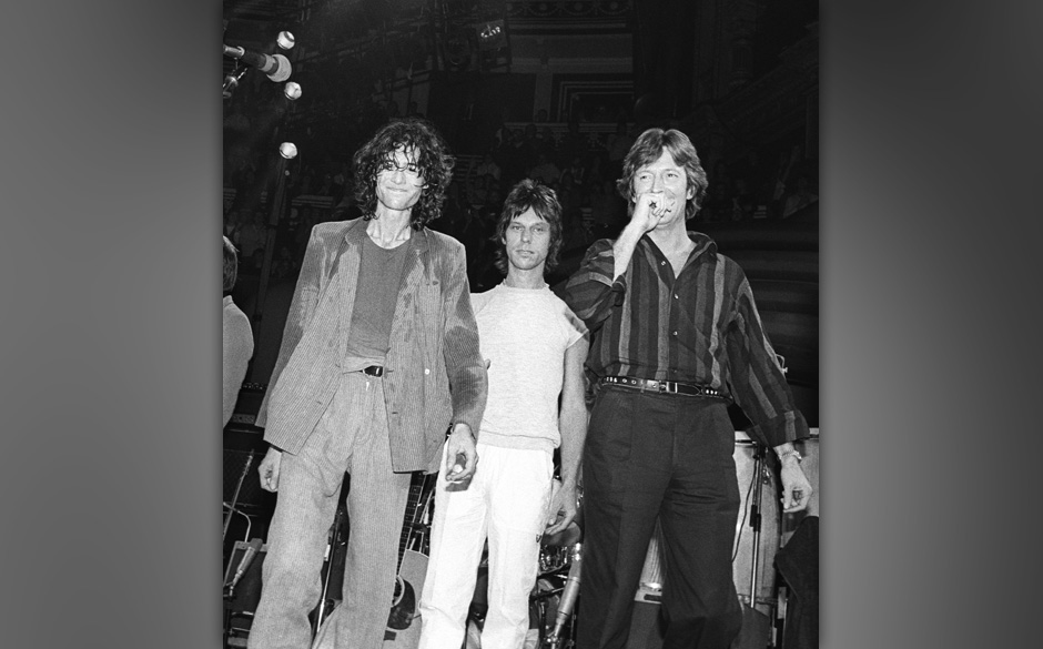 Jimmy Page, Jeff Beck, und Eric Clapton 1983