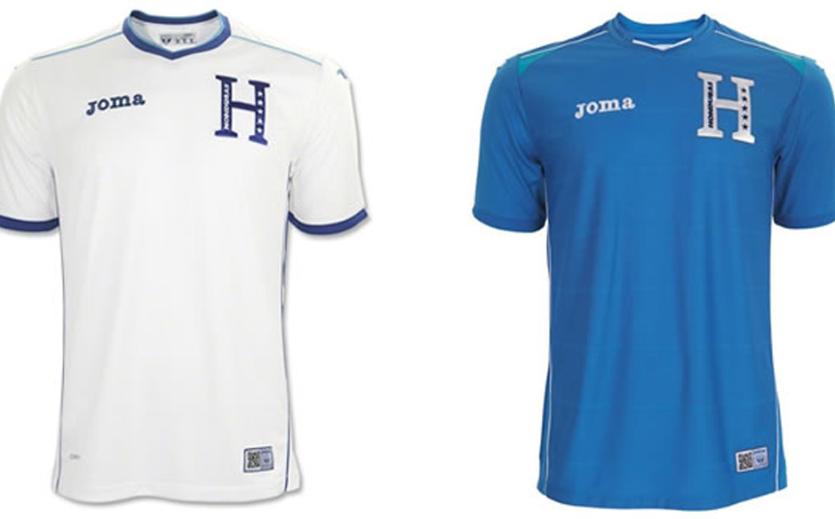 31. Mehr T-Shirts als Trikot. Die Marke JOMA wirkt nicht gerade sexy, und das H macht nicht gerade Lust auf Honduras.