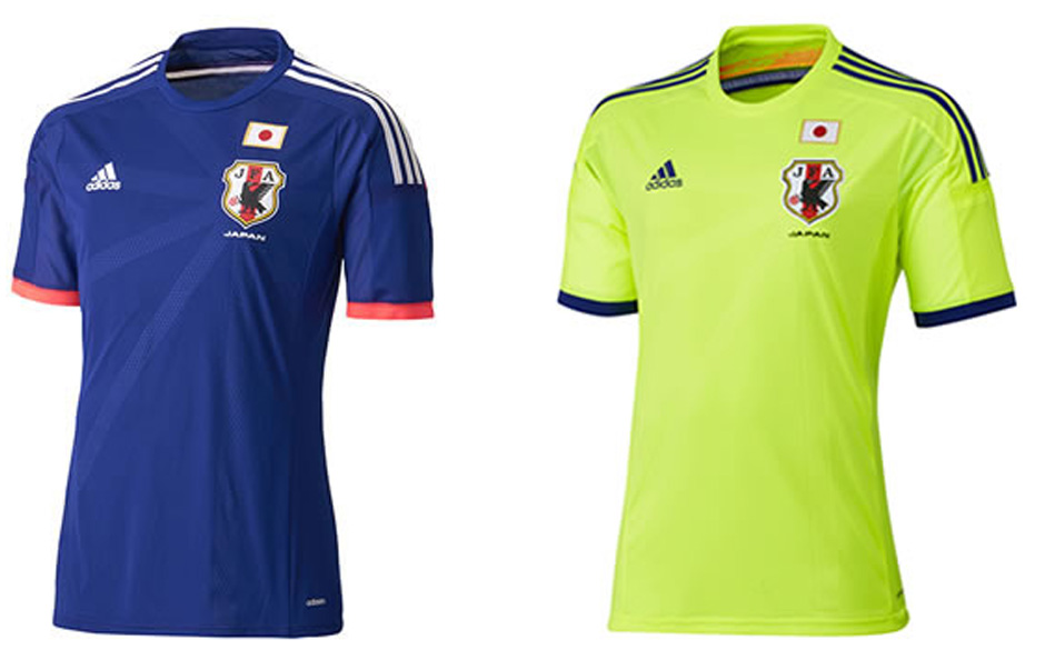 15. Japan kann sich hinsichtlich ihrer Trikots definitiv sehen lassen: Ein elegantes Dunkelblau trifft auf dezenten roten ...