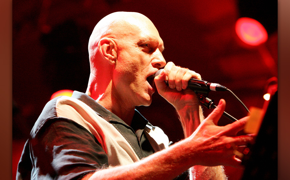 SYDNEY, AUSTRALIA - JANUARY 28:  Former Midnight Oil frontman and politician Peter Garrett performs at the Rogue's Gallery...