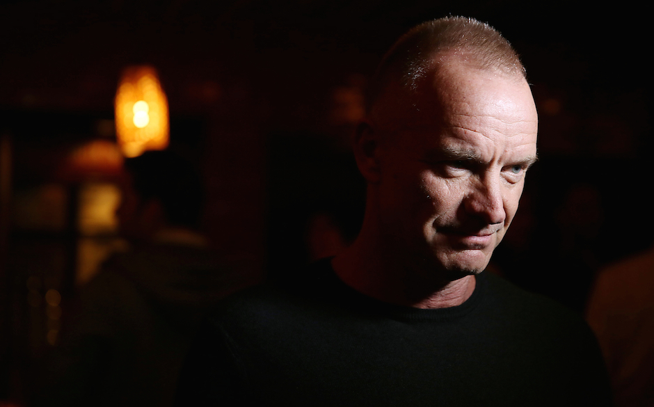 NEW YORK, NY - OCTOBER 13:  Sting attends The Culture Project's "The Seagull" opening night party at B Bar and Grill on Oc...