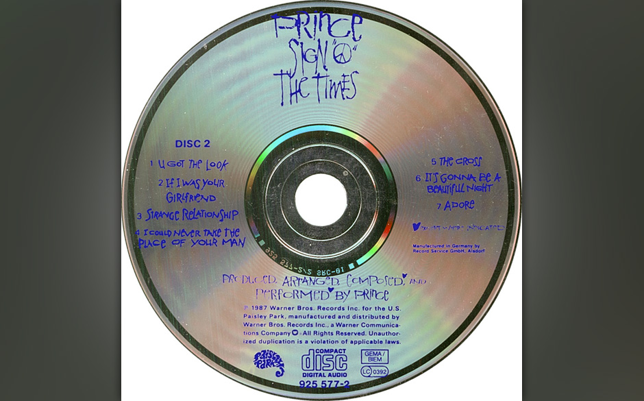 304. Prince  - Sign o’ The Times
Als Prince sich von seiner langjährigen Backing-Band The Revolution trennte, gab er au...