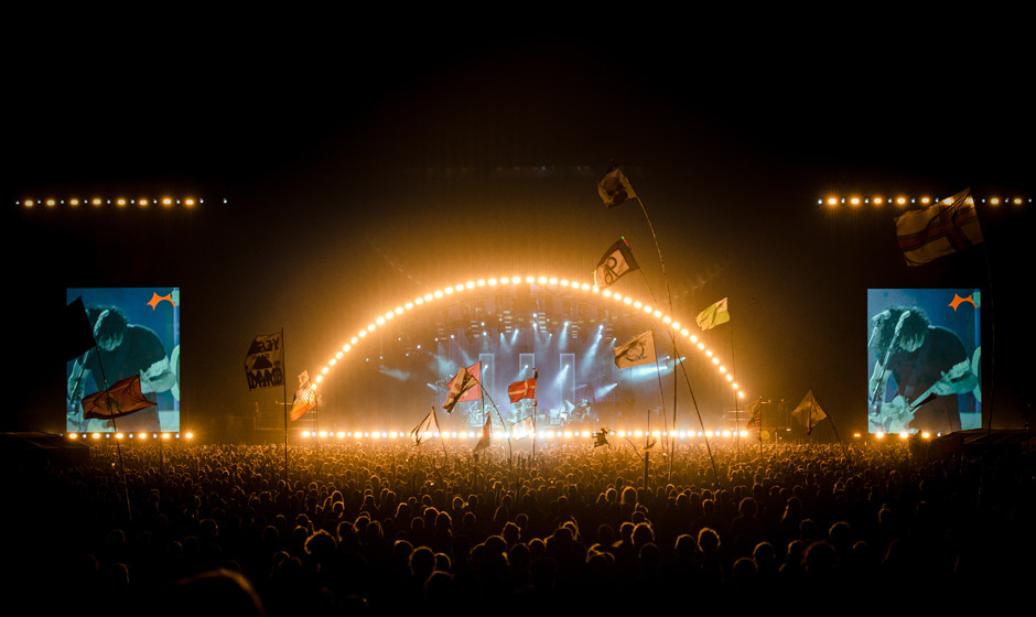 So sah die Roskilde-Bühne beim letzten Sonntagskonzert aus (Jack White)