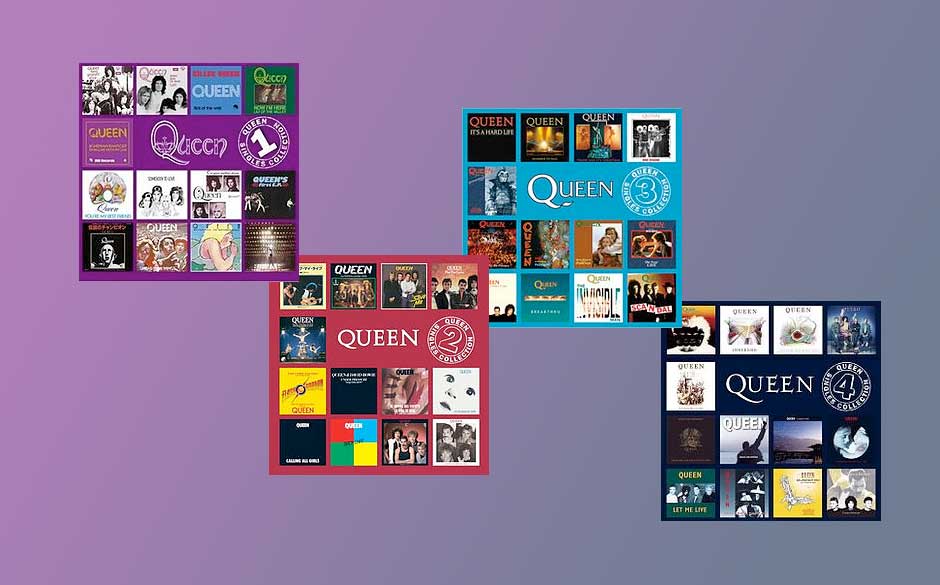 2008 - 2010 erschienen diese vier limitierten CD-Boxes mit allen Singles von Queen inklusive aller B-Seiten. Nicht schön,...