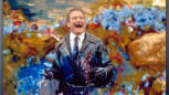Robin Williams is covered in paint in a scene from the film 'What Dreams May Come', 1998. (Photo by Polygram Filmed Entert...