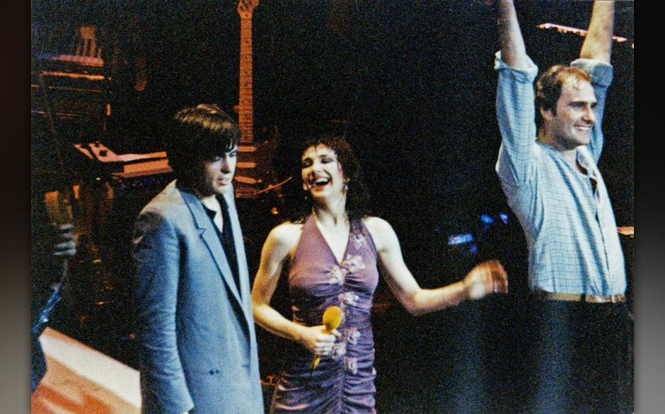 Mit Peter Gabriel und Steve Harley, Hammersmith Odeon, London, 12. Mai 1979