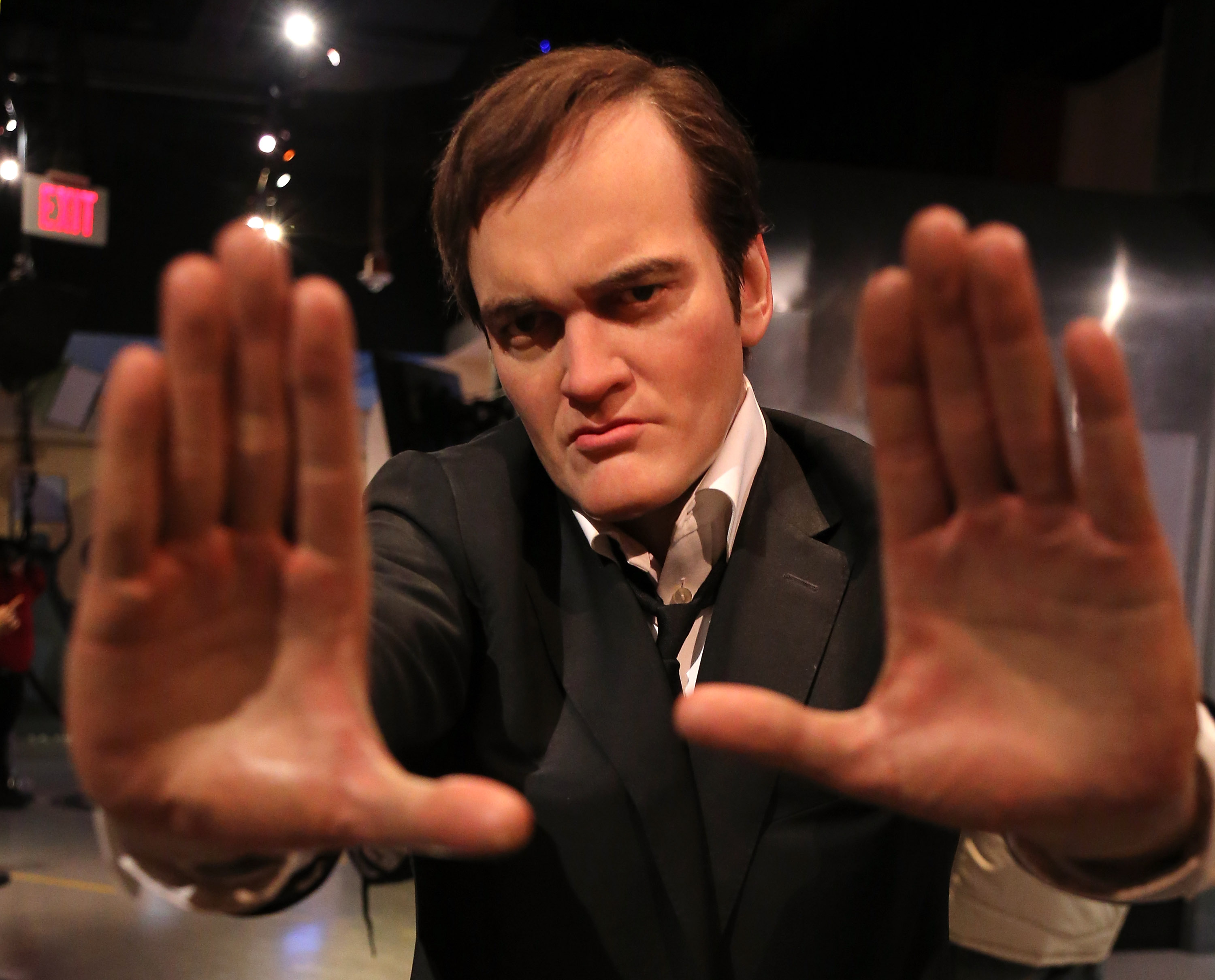 HOLLYWOOD, CA - JANUARY 06:  A wax figure of director Quentin Tarantino is displayed at Madame Tussauds on January 6, 2014...