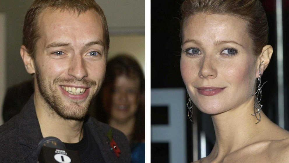 Hollywood star Gwyneth Paltrow and rocker Chris Martin, shown in these filers from 6 November 2003, are expecting their first
