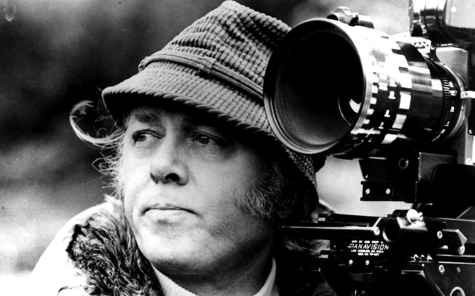 English actor and director, Richard Attenborough, shooting his film titled 'Magic'.    (Photo by Central Press/Getty Images)
